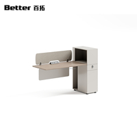 Bureau individuel moderne et minimaliste, durable et facile à assembler, hauteur réglable, intégration électrique, table de bureau gain de place