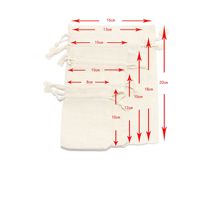 Natürliche beige Leinwand Kordel zug Beutel Taschen Taschen Säcke Sachet Taschen für Schmuck Süßigkeiten begünstigt Hochzeit Geburtstags feier