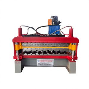 Máquina Automática para Prensar Tejas Trapezoidales para Proyectos de Techado con PLC, Caja de Cambios, Rodamientos, Bomba y Motor - Product Image 1