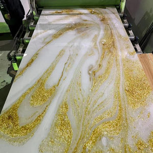 Настенные пластиковые панели из ПВХ с УФ-печатью 4x8 для украшения интерьера отеля, Мраморная Замена - Product Image 3