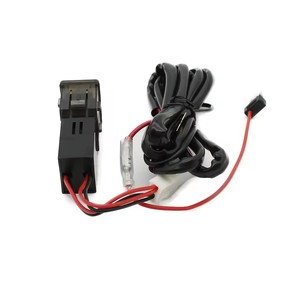 Xe Màu Xanh LED Kép USB Sạc Ổ Cắm Điện Thoại Sạc Nhanh Giao Diện Sử Dụng Cho <span class=keywords><strong>Isuzu</strong></span> Dmax D-MAX MU-X V-Chéo Phụ Kiện - Product Image 2