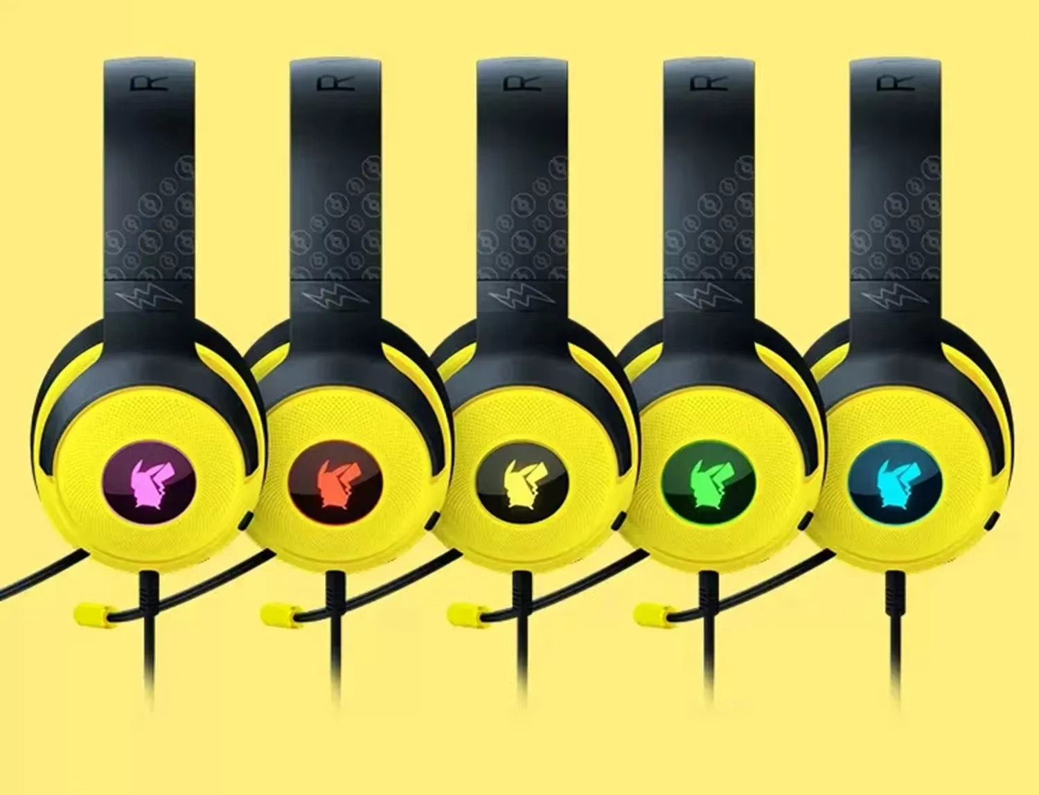 Razer Kraken V3 X Pikachu Gaming Headphones - Dynamic Audio