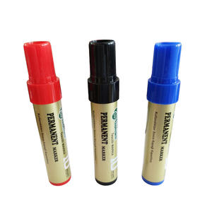 Custom Logo Jumbo Chisel Tip Indelible Ink <b>Marker</b> <b>Pen</b> 3 Colors 6mm Writing Width Permanent - Product Image 4