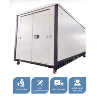 Unité de stockage d'expédition portable en acier galvanisé de 9 pieds, 12 pieds, 16 pieds, conteneur pliable préfabriqué en kit en Australie