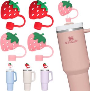 Cubierta para Popote de 10MM con Diseño de Flor de Cerezo, Fresa y Margarita para Vasos de 30 y 40 Oz con Asa - Product Image 6