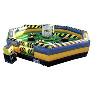 Gmy <span class=keywords><strong>Inflatables</strong></span> Outdoor Sport Activiteit Opblaasbare Wipeout Games Giftige Opblaasbare Totale Springmat Meltdown Games - Product Image 1