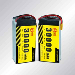 ก้อนแบตเตอรี่ลิเธียมไอออนแบบแข็งพลังงานสูง HD UAV 30Ah6S 310wh/ kg 30000mAh 22.2V 10C อัตราการคายประจุสูงสุดรอบ600 - Product Image 3