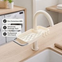 Organisateur de robinet de cuisine et support d'éponge pour évier de cuisine et tuyau de salle de bain, modèle Meticulous