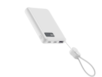 Batterie externe 10000mAh 35W à charge rapide, chargeur portable 2C1A avec écran LED et dragonne, sortie Type-C PD pour téléphones