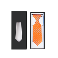 Boîtes cadeaux de luxe personnalisées en carton gris pour cravates et nœuds papillon pour hommes