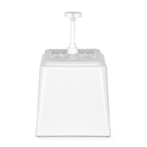 Dispenser per Bevande HENDI 2.5L Bianco con Pompa 230x210x(H)327mm, Erogatore per Salse - Product Image 1