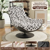Fauteuil de salon de luxe moderne en similicuir, confortable et inclinable, chaise pivotante pour salon