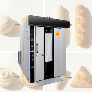 Four rotatif à air chaud multi-plateaux en acier inoxydable robuste, 32 plateaux, four rotatif industriel pour la production alimentaire en usine, four rotatif à air chaud - Product Image 4