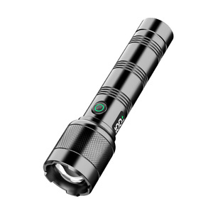 Linterna de Alta Potencia 19Baba de Aleación de Aluminio, Alcance de 100-200m, Recargable, con Zoom, para Uso en Exteriores y en el Hogar - Product Image 1