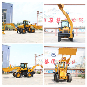 Chargeuse sur pneus 4x4 <span class=keywords><strong>avec</strong></span> godet de 1 m³, 76 kW, certifiée CE ISO, <span class=keywords><strong>avec</strong></span> système hydraulique Eaton Parker pour la construction et l'agriculture - Product Image 2