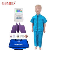 Maniquí de Entrenamiento de RCP para Niños GUANBANG con Controlador de Pantalla Táctil e Impresión para Enseñanza de Enfermería Escolar ZK/CPR875A