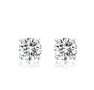 18k Real Yellow <b>Gold</b> <b>Earrings</b> <b>Set</b> with VVS1, D Color, 1ct Round Lab Diamond (screwback, Excellent Cut, 2 Grams <b>Gold</b>) - Product Image 3