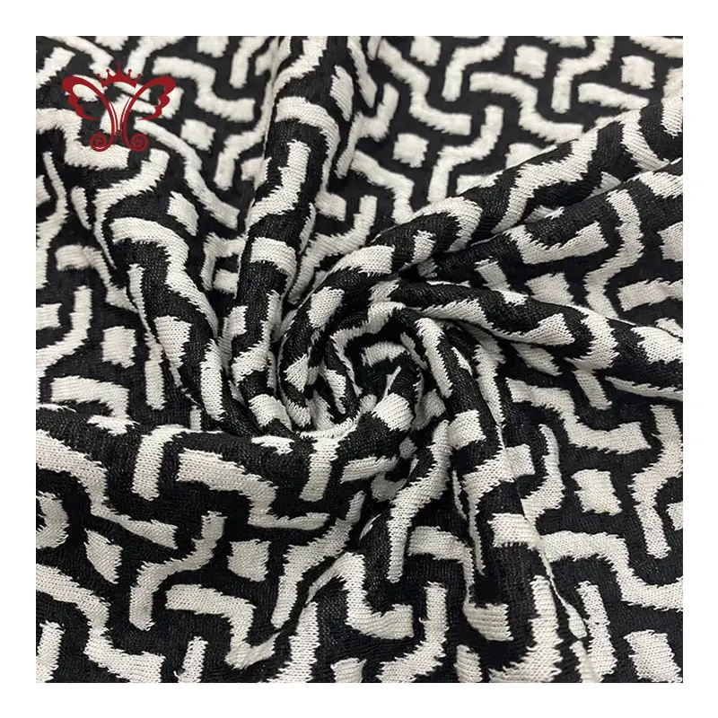 new material fashion polyester flower printed liverpool bullet jacquard knitted brocade fabrics textiles for sales