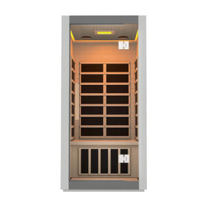 <span class=keywords><strong>Sauna</strong></span> infrarroja lejana interior de madera de diseño moderno para 1 persona con vapor seco y panel de control de computadora ¡ahora a la venta! - Product Image 3
