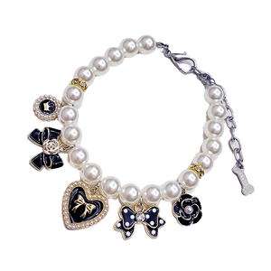 Collar de Plástico Ecológico con Cintas de Moda para Perros de Raza Pequeña con Cierre de Botón, Accesorios Lindos para Mascotas, para Todas las Temporadas - Product Image 1