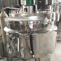 Cuve de mélange en acier inoxydable à chauffage électrique avec agitateur et système de contrôle de la température