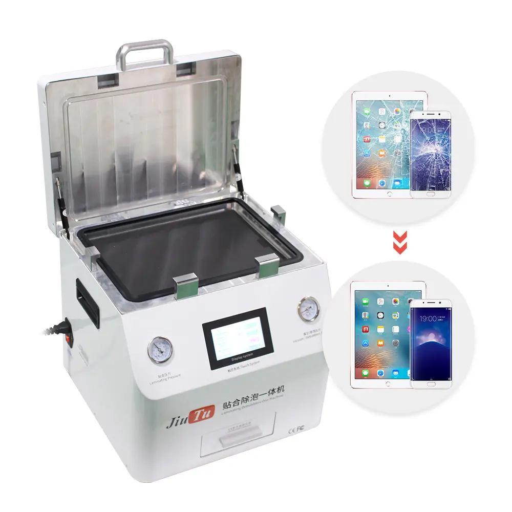 6 in 1 Automatic Bubble Removing Machine For ipad air 2 ipad mini 4 Screen Repair OCA Vacuum Laminator