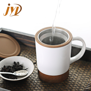 Trung Quốc Nhà Sản Xuất Giá Rẻ Cá Nhân Hóa Chất Lượng Cao 350cc Trà Gốm Infuser Cup <span class=keywords><strong>Mug</strong></span> Với <span class=keywords><strong>Silicone</strong></span> Nắp - Product Image 4