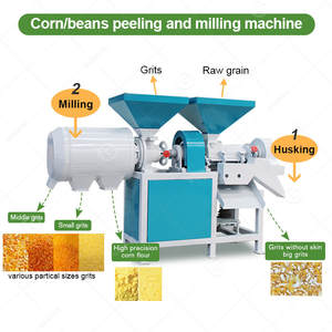 Machine à décortiquer le maïs, à faire des semoules et des gruymes, pour usage commercial et agricole, prix avec nettoyage - Product Image 5