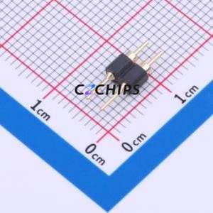 PZ254-1-02-Z-C Pin Header Through hole Component (THT),P=2.54mm Connector 1x2P 2.54mm Round Pin Through Hole - Product Image 1