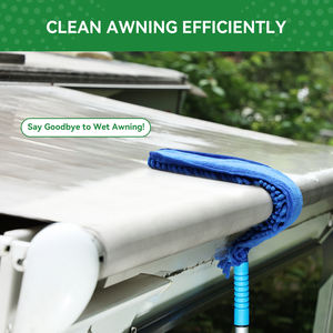 Vadrouille pour auvent de camping-car nettoyeur d'auvent télescopique de 79 pouces nettoyeur d'auvent pliable pour camping-car - Product Image 5