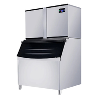 Machine à glace en blocs commerciale, machine à glace industrielle pour la pêche, la conservation des fruits de mer et la préservation des aliments, machine à glace en flocons