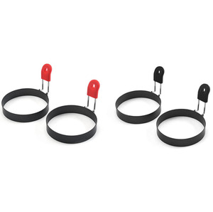 Outils de cuisine très vendus, moules à œufs en acier inoxydable antiadhésifs en forme de cercle pour des œufs frits parfaits, 2 couleurs disponibles - Product Image 4