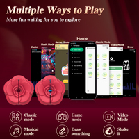 APP-gesteuerte Silikon-Leichtgewicht-Nippelspielzeuge für Frauen mit 9 Vibrationsmodi Erwachsenen-Sexspielzeug Vibrierende Nippelklemmen