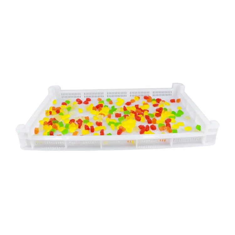 Food grade pasta stackable plastic drying / dehydration tray for fruit food dryer