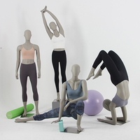 Offres Spéciales mannequin femme en fibre de verre différentes poses debout yoga sport mannequin