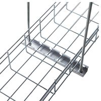 Supports de fixation pour système de cheminée de câbles en treillis métallique suspendu au plafond en acier inoxydable, avec revêtement anti-corrosion, pour applications ouvertes