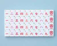 Tuiles de Mahjong Américaines Modernes de Luxe, en Acrylique Durable Anti-Décoloration, Gravées au Laser, Idéales pour le Divertissement Familial - Vente Chaude
