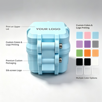 Boîte à flacons en plastique composite de haute qualité à 4 compartiments, 3 ml ~ 10 ml, emballage en vrac, OEM, adaptée au stockage en laboratoire et à l'emballage de marque