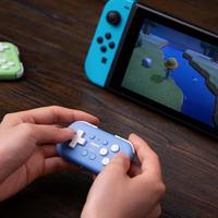 Manette de jeu Bluetooth 8Bitdo Micro, mini contrôleur de poche pour Switch, Android, iOS et Raspberry Pi, prend en charge le mode clavier