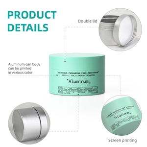 Merrynewon Custom Aluminum <b>Pill</b> <b>Container</b> Capsule Jar 60ml-930ml Large Cylindrical Medicine Tin Food Grade Screw Cap Screen - Product Image 3