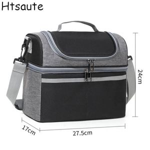 Insulated Large Capacity Cooler Bag Waterproof Portable Zipper Thermal Lunch Bags Outdoor Picnic Food - Product Image 2