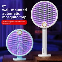 Nouvelle Lampe Anti-Moustiques Électrique Murale Pliable 2-en-1 pour Usage Domestique, Alimentée par Batterie au Lithium, avec Flamme UV pour Moustiques
