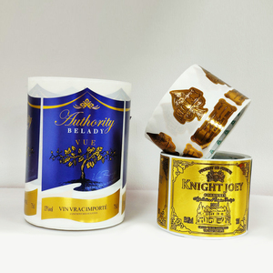 Tùy Chỉnh Sang Trọng Bóng Rượu Vang Nhãn Chai Vàng Lá Dập Cá Nhân Nhãn Dán Rượu Vang Nhãn - Product Image 5