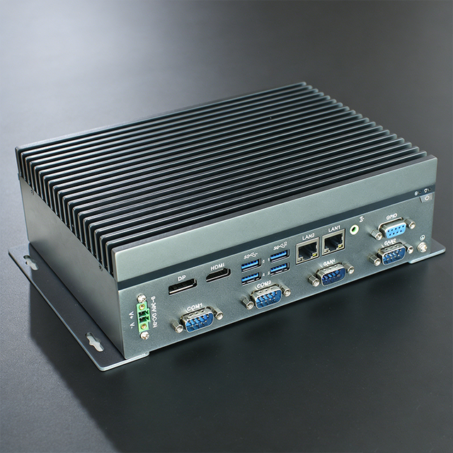 Fanless Industrial Computer Box PC Rugged Edge AI Computer for Self-Service Kiosk Smart Retail Machine Vision