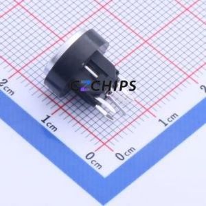 TPB01-137L1S Tactile Switch Through hole Component (THT) Switch Round Button With <b>Bracket</b> <b>Silver</b> - Product Image 2