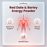 Poudre Énergisante aux Herbes de Dattes Rouges et Orge, Boisson de Soutien Sanguin, Mélange de Thé au Lait de Jujube, Riche en Nutriments, Quotidien, 225g, Yuzetang, 12 Mois