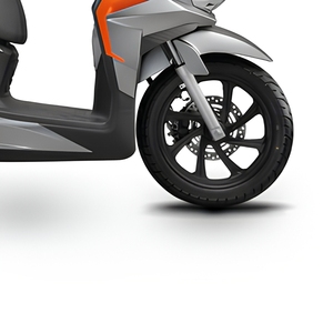 Scooter Urbano 008, Carrocería Plateada con Detalles Naranjas, para Adultos, Venta al Por Mayor - Product Image 5