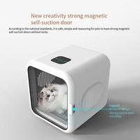 Séchoir pour animaux de compagnie en plastique ABS, à vitesse et température réglables, automatique, écologique, blanc, pour chiens et chats, avec minuterie, faible bruit