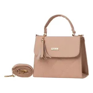 Bolso bandolera Freda de Fana para mujer, morado, con diseño de diamantes acolchados y borlas, moderno, para uso diario. - Product Image 3