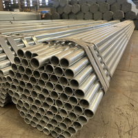 Tuyau en acier rond GI 21,3-48,3 mm pré-galvanisé pour support solaire hors réseau et poteau de montage